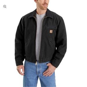 Carhartt Sandstone Blanket-Lined Detroit Jacket tall